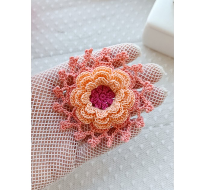 Crochet lace flower.