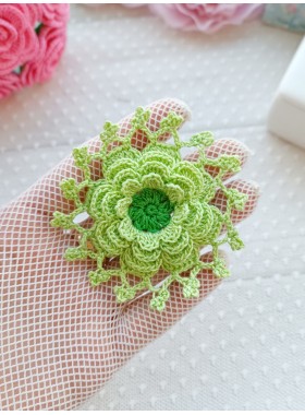 Crochet lace flower.