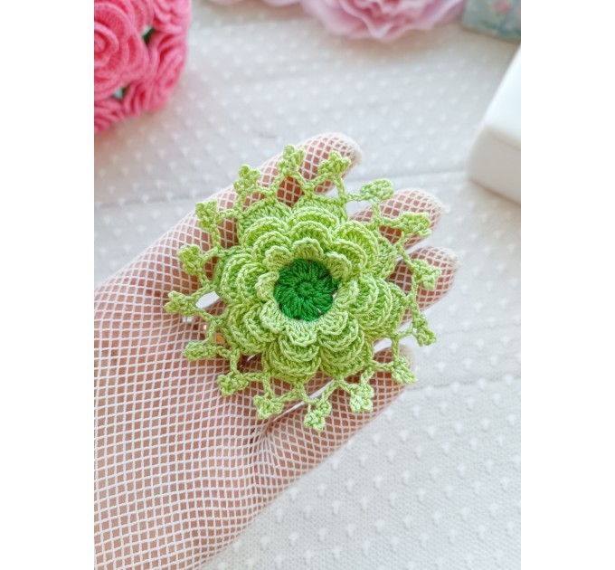 Crochet lace flower.
