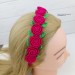 Patterns for four types crochet headbands with flowers