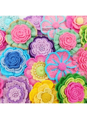 Patterns of Crochet Flowers, 10 types