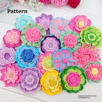 Patterns of Crochet Flowers, 10 types