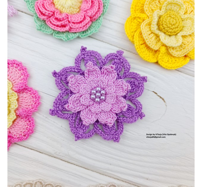 Patterns of Crochet Flowers, 10 types