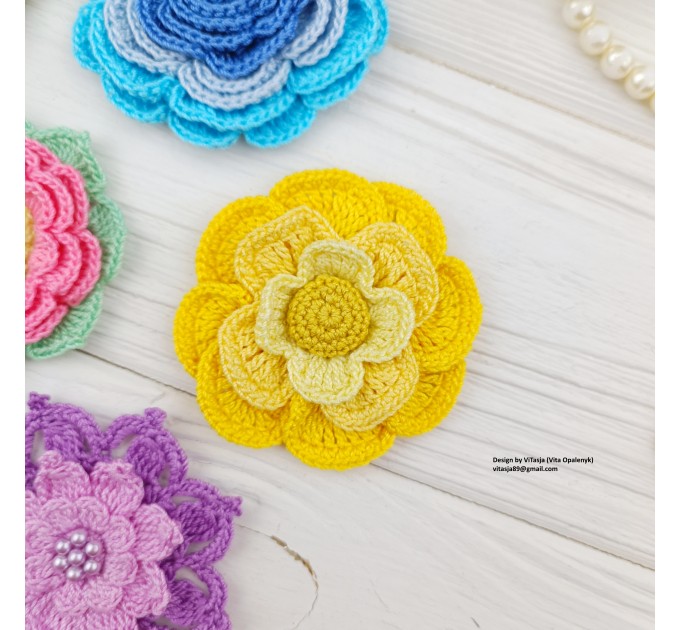 Patterns of Crochet Flowers, 10 types