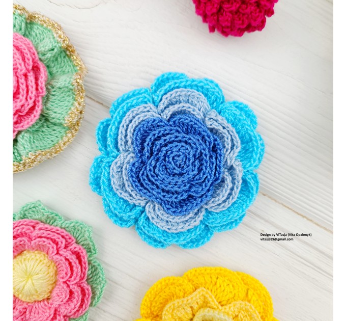 Patterns of Crochet Flowers, 10 types