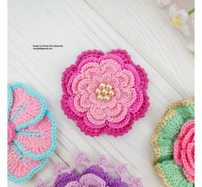 Patterns of Crochet Flowers, 10 types