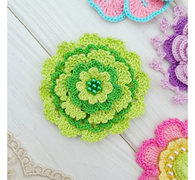 Patterns of Crochet Flowers, 10 types