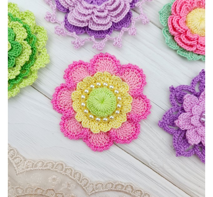 Patterns of Crochet Flowers, 10 types