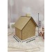MDF House Blank for Decorating/3D Wood Shape for Shabby Chic, Scrapbooking, Junk Journal, Wedding DIY Craft Supplies,Sewing Design,Decoupage