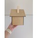MDF House Blank for Decorating/3D Wood Shape for Shabby Chic, Scrapbooking, Junk Journal, Wedding DIY Craft Supplies,Sewing Design,Decoupage