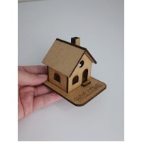 Blank MDF House for Crafting, DIY Wooden House Shape, Craft Supply, MDF House Base, For Painting, Decoupage, Scrapbooking, Home Decoration