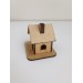 Blank MDF House for Crafting, DIY Wooden House Shape, Craft Supply, MDF House Base, For Painting, Decoupage, Scrapbooking, Home Decoration
