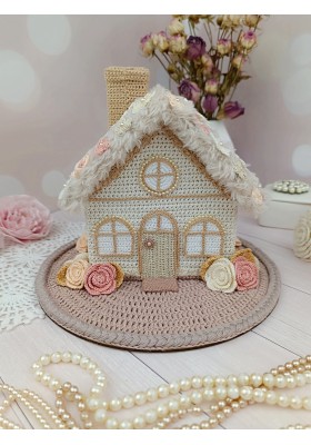 Charming Handmade Crochet House – Perfect Shabby‑Chic Décor   Charming Handmade Crochet House – Perfect Shabby‑Chic Décor