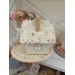 Elegant Crochet Cottage with Pearls – Handmade Beige Decor