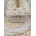 Elegant Crochet Cottage with Pearls – Handmade Beige Decor