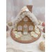 Handmade Crochet Cottage with Fluffy Roof – Neutral Decor