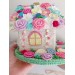 Handmade Crochet Fairy Cottage – Colorful Flower House