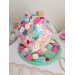 Handmade Crochet Fairy Cottage – Colorful Flower House