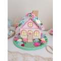 Handmade Crochet Fairy Cottage – Colorful Flower House