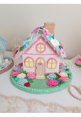 Handmade Colorful Crochet Fairy Cottage – Flower House Handmade Colorful Crochet Fairy Cottage – Flower House