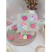 Handmade Crochet House with Pastel Flowers – Cottagecore Home Décor