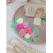 Handmade Crochet House with Pastel Flowers – Cottagecore Home Décor