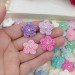 Mix crocheted flowers for craft projects, 50pcs. Scrapbooking. Sewing Pearl Embellishment. Hair Band Supplies. Miniature Applique.Baby craft