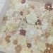 Mix crocheted flowers for craft,100 pcs