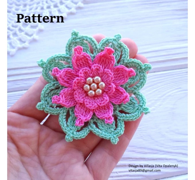 Crochet Flower Pattern.