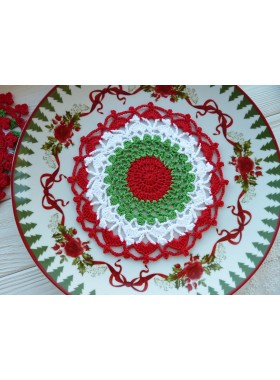 Crochet doily.