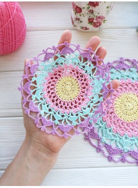 Crochet doily.
