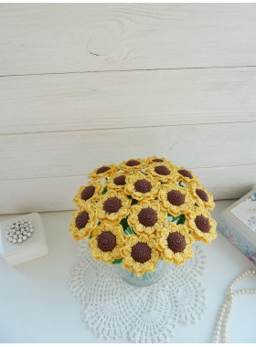 Crochet sunflowers Pattern.