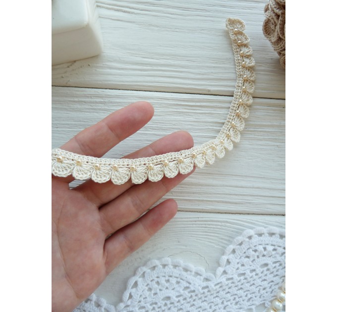  Crochet necklace with pearls PATTERN.