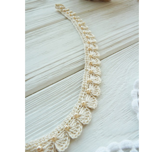 Crochet necklace with pearls PATTERN.