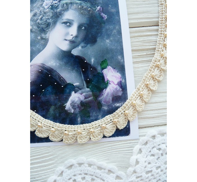  Crochet necklace with pearls PATTERN.