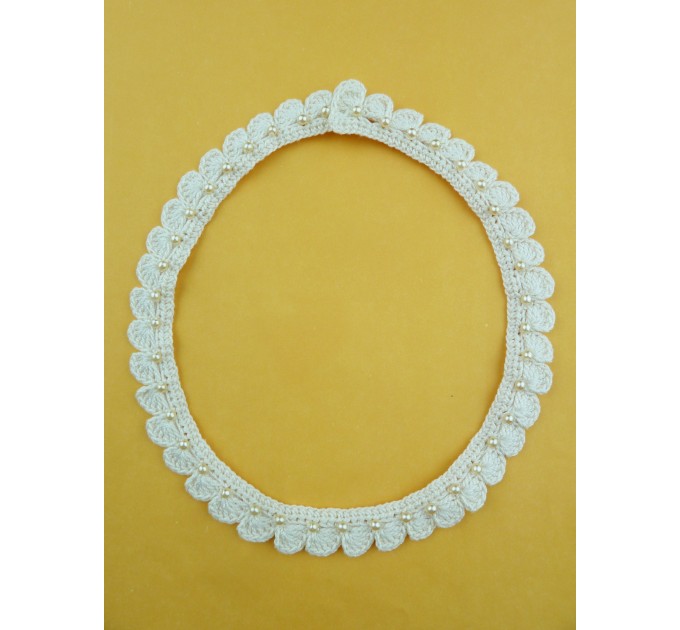  Crochet necklace with pearls PATTERN.