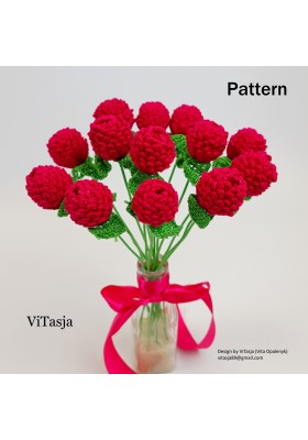 Crochet Flower Pattern-Globe Amaranth. Crochet Flower Pattern-Globe Amaranth.