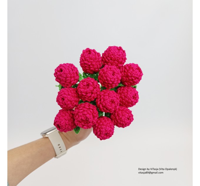 Crochet Flower Pattern-Globe Amaranth.