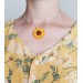 Crochet Sunflower PATTERN. Pattern for jewelry. Easy crochet.