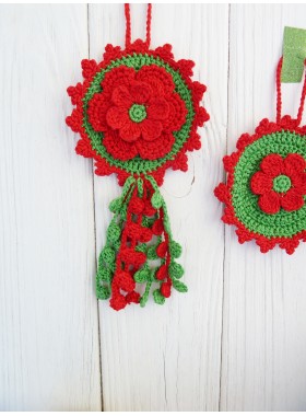 Crochet christmas decor.