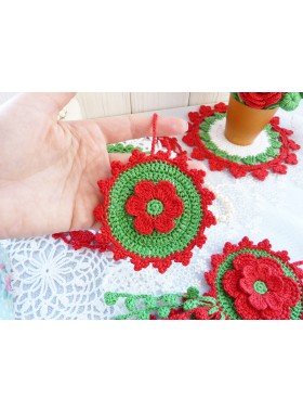 Crochet christmas decor.