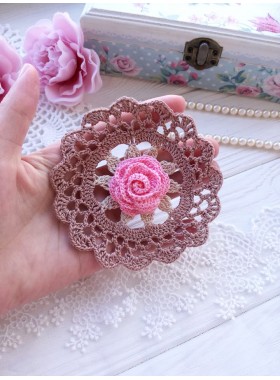 Crochet small doily.