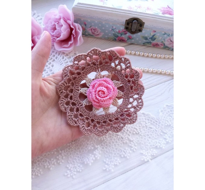 Crochet small doily.