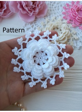 Crochet lace flower.