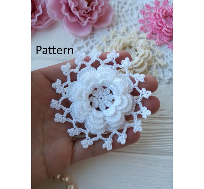 Crochet lace flower.