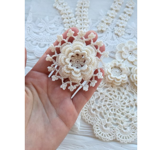 Crochet lace flower.