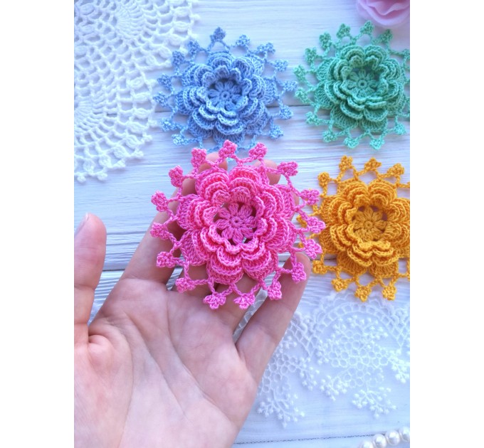 Crochet lace flower.