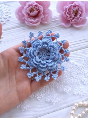 Crochet lace flower.