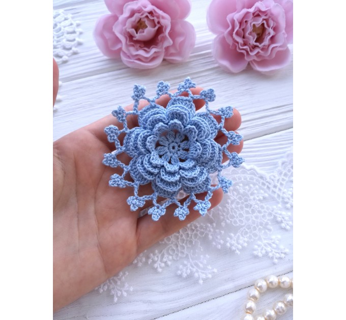 Crochet lace flower.