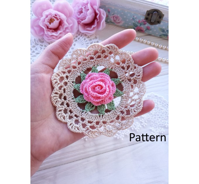 Crochet small doily.